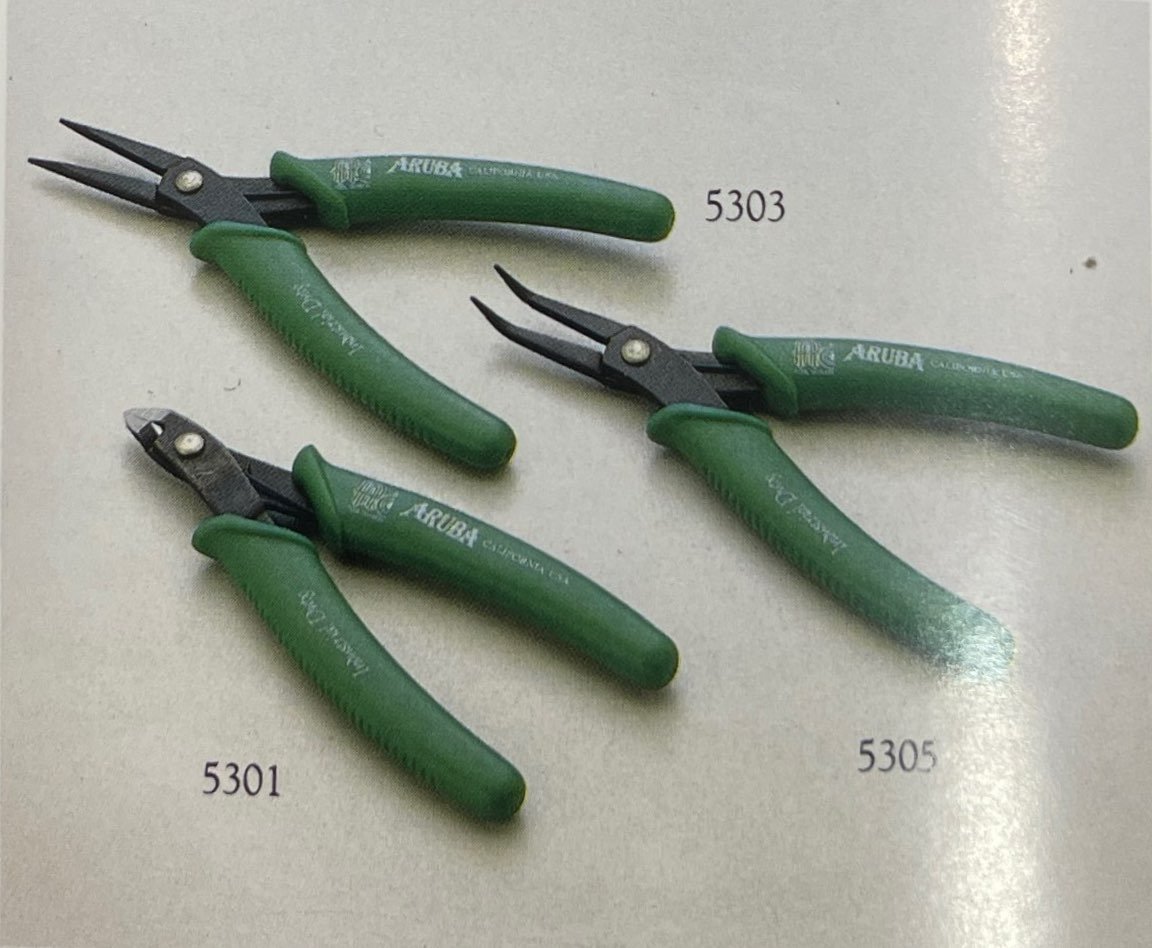 Micro Cutting and Bent Nose Pliers for PCB