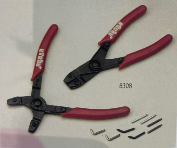 2-Piece Snap Ring Pliers with Interchangeable Tips