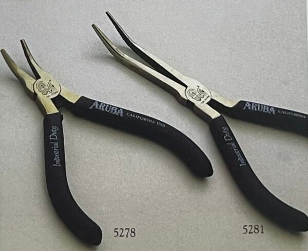 “Curved Needle Nose Plier 5″ & 6″ – 45° Angled Flat Jaw Non‑Cutter (Codes 5278 & 5281)”