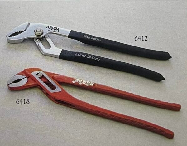 Groove joint water pump pliers with box joint design in chrome vanadium and carbon steel options