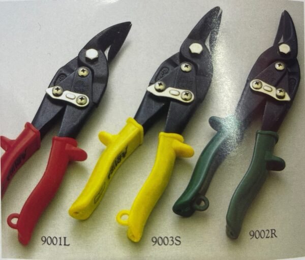 Aviation Snips with compound action and color-coded handles