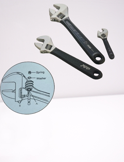 Adjustable Angle Wrenches with Cushion Grip