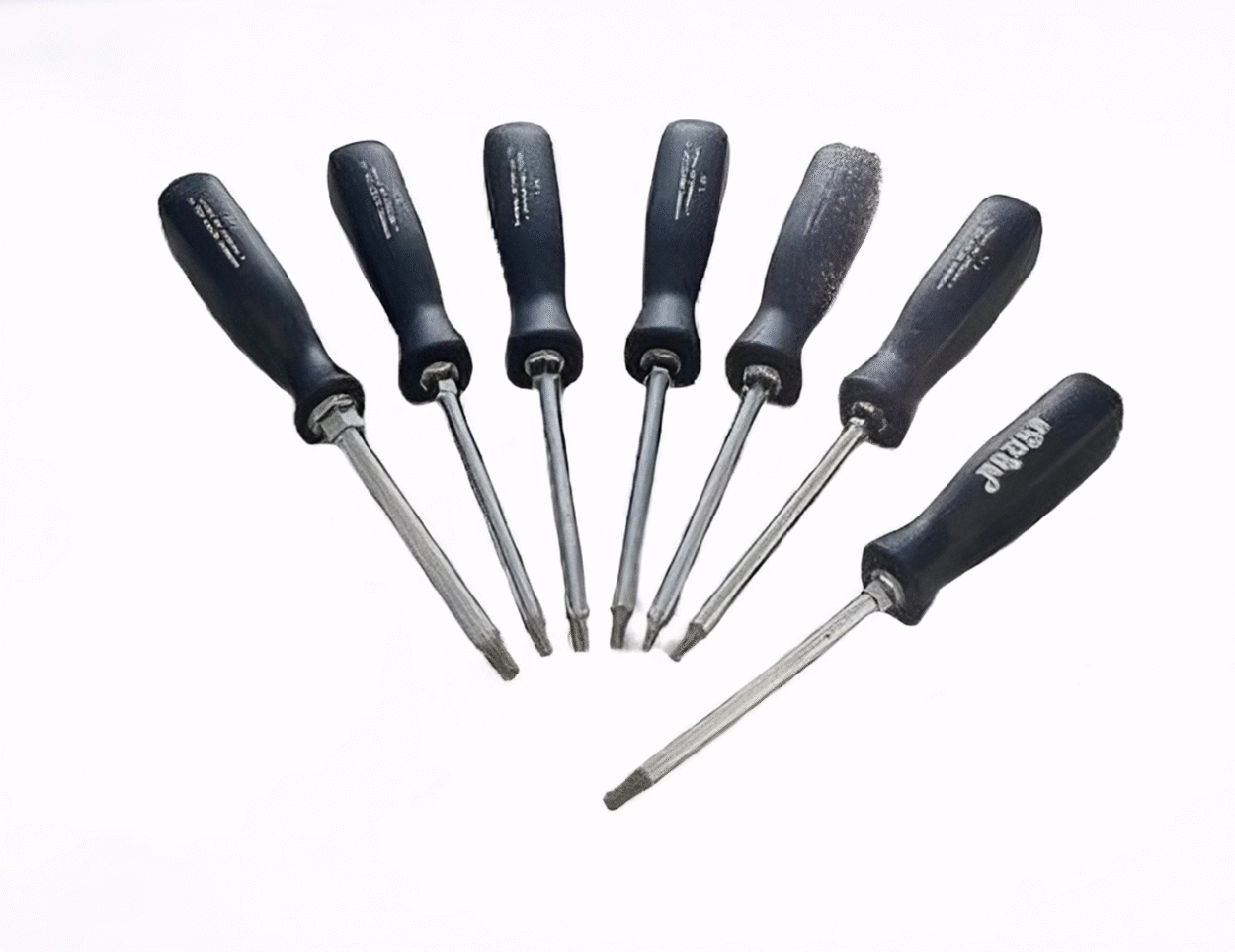 Torque screwdrivers with hex bolster and chrome finish