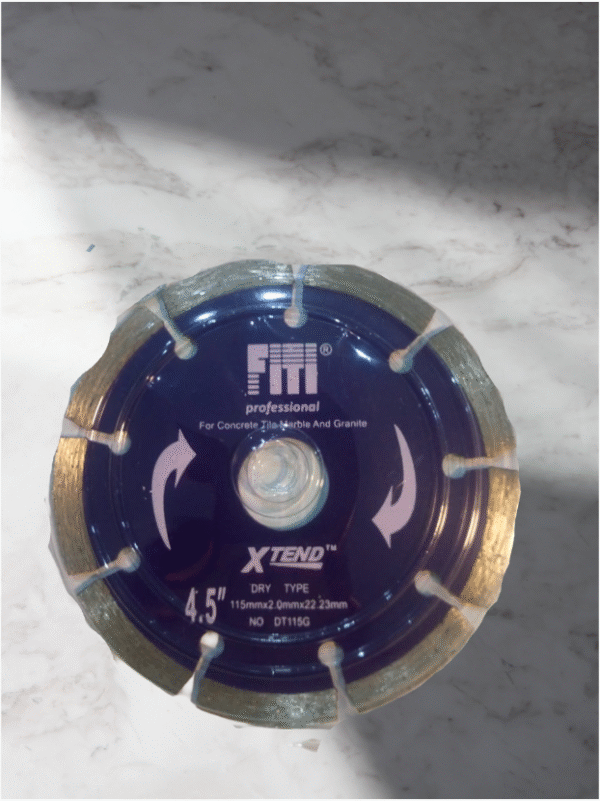 FITI X'TEND FTDCBG45 dry type diamond cutting blade for concrete and tile