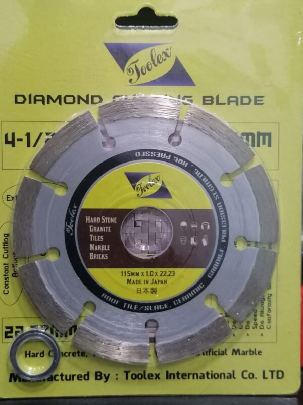 "4.5 Inch Segmented Diamond Cutting Disc TL115DP1M for Granite, Tiles & Marble"
