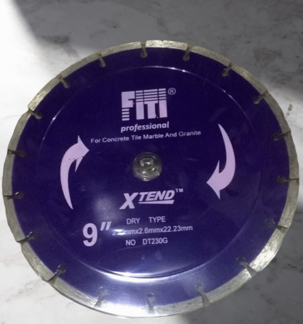 FITI X'TEND DT230G 9-inch segmented diamond cutting blade for concrete and stone